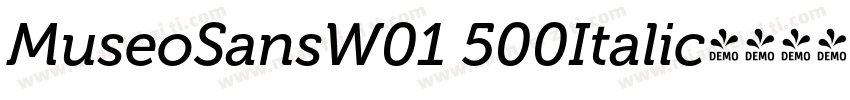 MuseoSansW01 500Italic字体转换
